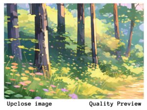 Sun-Kissed Enchanted Forest Path Anime Art #3 (Instant Download)